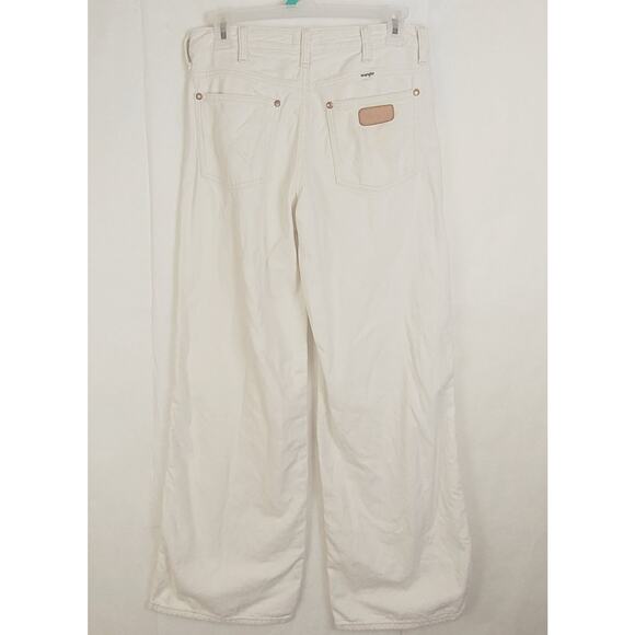 Wrangler Worldwide Midrise Wide Leg cream jeans Size 26 Boho Classic Retro - Picture 4 of 12